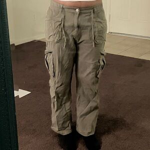 Amazon Men's Dark Green Cargo Pants